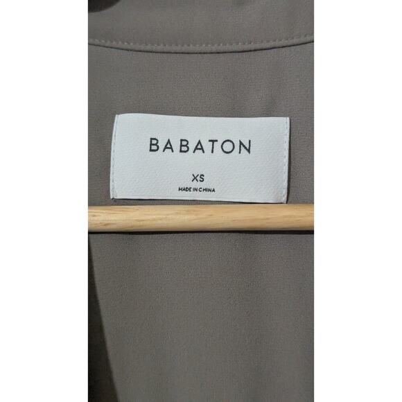 ARITZIA BABATON Quincey Jacket Womens Medium Beige Flowy Belted Trench Coat XS B - Picture 4 of 7